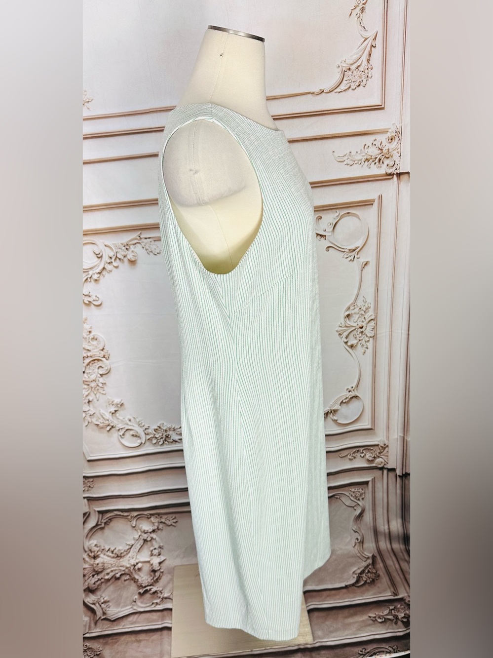 Preston & York Mint Green Sleeveless Sheath Dress with Belt - Picture 14 of 16